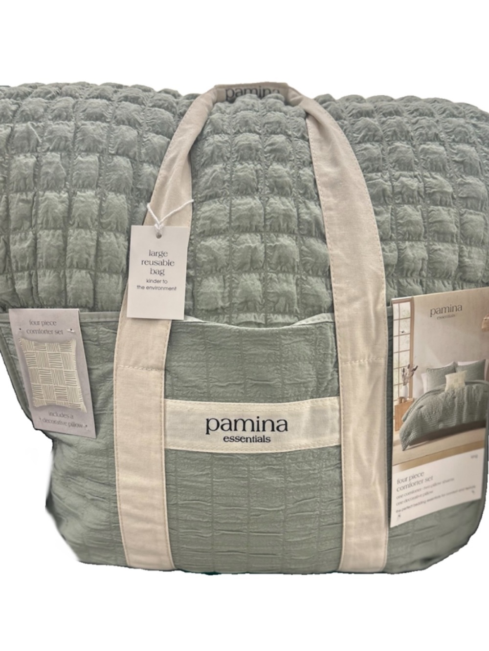 Pamina Green King 4 Piece Comforter Set
